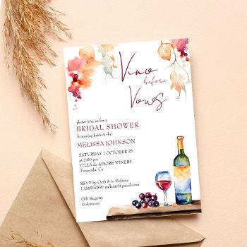 vino before vows winery bridal shower template