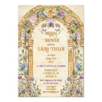 Vintage Art Nouveau Floral Front View