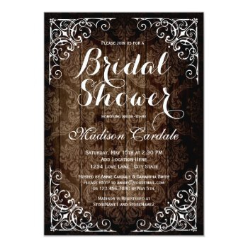 Vintage Damask Rustic Front View