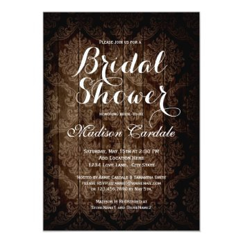 Vintage Damask Rustic Front View