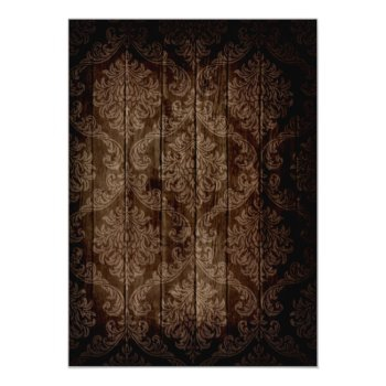 Vintage Damask Rustic Front View