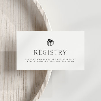 vintage illustrated wedding registry cards