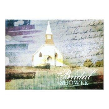 Vintage Rustic Church Chapel Country Front View