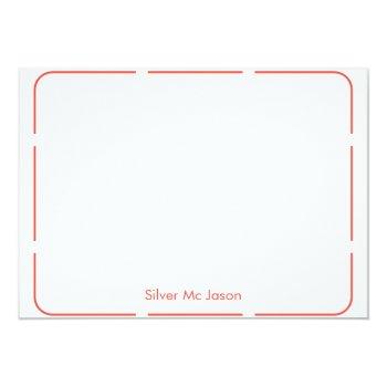 Watercolor Cute Fish Personalize Stationery Note Card Front View