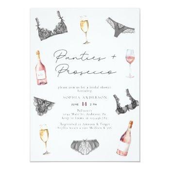 Watercolor Panties & Prosecco Front View