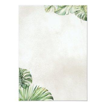 Watercolor Pineapple Tropical Bridal Shower  Invitation Front View