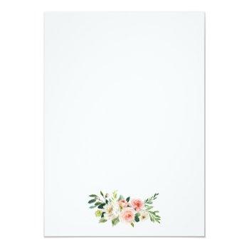 Watercolor Pink Floral Bridal Shower Air Balloon Invitation Front View