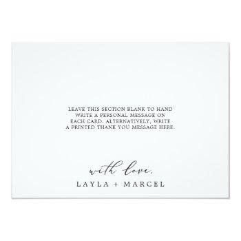 Watercolor Wash | Purple Thank You Card Front View