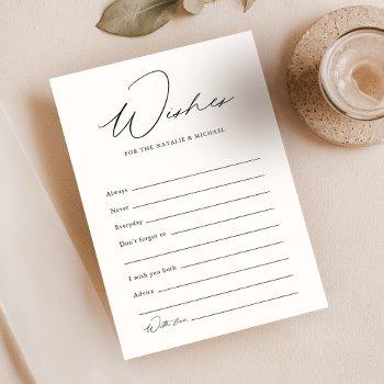 wedding advice and wishes for bride and groom