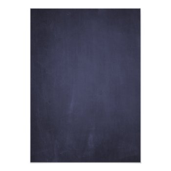 Wedding Dress Navy Blue Chalkboard Shower By Mail Invitation Front View