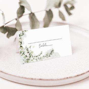 wedding eucalyptus greenery elegant place card