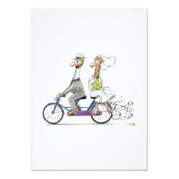 Wedding Giraffes Card Front View