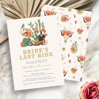 western bridal shower invitation