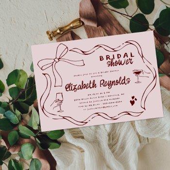 whimsical retro doodle | bridal shower invitation