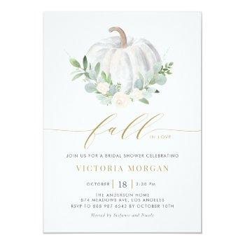 White Pumpkin And Greenery Fall Front View