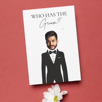 who has the groom funny bachelorette game card