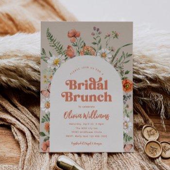 wildflower bridal shower brunch invitation