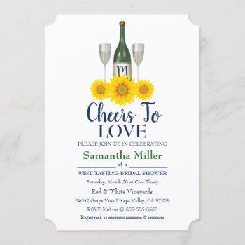 winery or wine bridal shower invitation