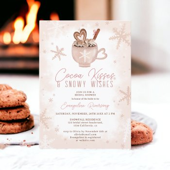 Winter Cocoa Kisses Chocolate Snow Front View
