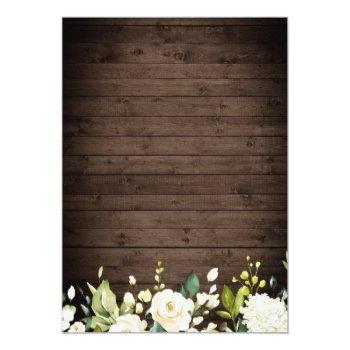 Wood & White Roses Lantern Front View