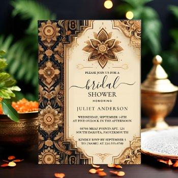 your hindi henna mehndi indian style bridal shower invitation